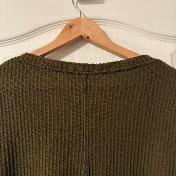 Urban Outfitters Out From Under Jojo Oversized Thermal Button-Front Top - Picture 11 of 12